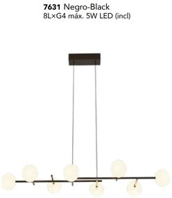 Lustra design Art Deco cu 8 surse de lumina CELLAR