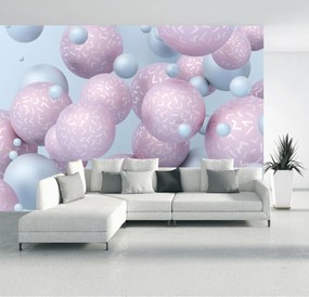 Fototapet - Abstract sfere pastel (147x102 cm)
