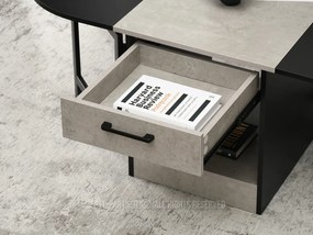 Măsuță de cafea Espana (beton + negru). 1111603