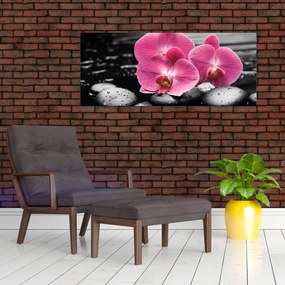 Tablou - Orhidee roz (120x50 cm)