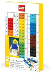 Riglă pliabilă cu minifigurină LEGO®, 30 cm