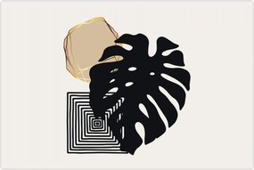 Tablou - Abstracție cu frunze tropicale N⁰2 (90x60 cm)