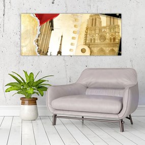 Tablou - Amintiri din Paris (120x50 cm)