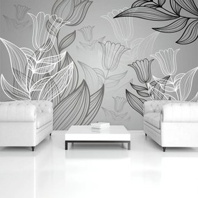 Fototapet - Arta florală - abstract (152,5x104 cm)