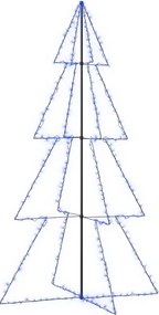 vidaXL Brad Crăciun conic 360 LED-uri, 143x250 cm, interior & exterior