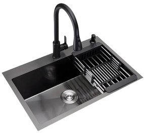 Chiuveta Bucatarie Profesionala , Inox,HS GRI-NEGRU, 68X45 CM