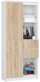 Raft Rizwan (Alb + Stejar sonoma). 1069798