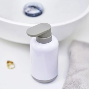 Dozator de săpun lichid alb din plastic 300 ml Duo – Joseph Joseph