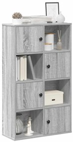 vidaXL Bibliotecă, gri sonoma, 60x24x101,5 cm, lemn prelucrat