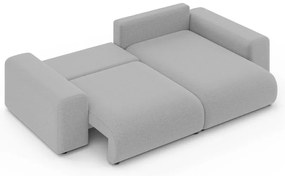 Colțar gri deschis extensibil/cu spațiu de depozitare (cu colț variabil) Luma – Ropez