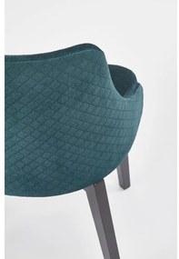Scaun de bucaterie Toledo 3, verde/negru