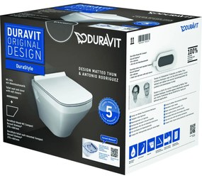 Duravit DuraStyle vas wc cu capac soft-close agatat fara margine alb 45710900A1