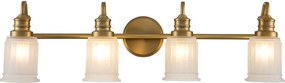 Quoizel QZ-SWELL4-BB-BATH-LED Aplică de perete pentru baie SWELL 4xG9/3W/230V IP44 aurie