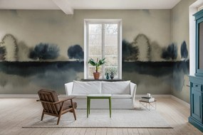 Fototapet, Stormy Forest, Blue, Rebel Walls