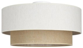 Plafonieră NATIA 1xE27/60W/230V alb/maro