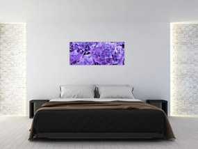 Tablou cu flori violete (120x50 cm)