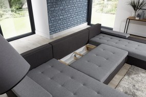 Colțar în formă de U Menarro (gri + alb) (D). 1025382