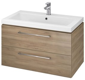 Dulap pentru lavoar, 45x79x45 cm, 2 sertare, nuc Stejar, 800 mm