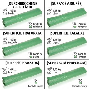 Outsunny Mini Seră Portabilă cu Uși Mari cu Fermoar și Acoperiș din PE pentru Protecție Împotriva Apei/UV, 180x90x90 cm, Verde | Aosom Romania