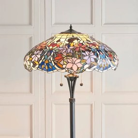 Endon 64323 - Lampă de podea Tiffany SULLIVAN, 2xE27/60W/230V, Ø 56 cm