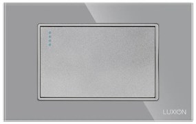 Intrerupator cu Revenire (Sonerie) Mecanic LUXION cu Rama din Sticla, Standard Italian, 3M