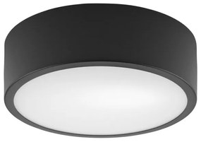 Plafonieră DANTE 1xE27/60W/230V d. 26 cm neagră