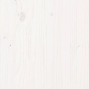 Cadru de pat mic Single 2FT6, alb, 75x190 cm, lemn masiv de pin Alb, 75 x 190 cm