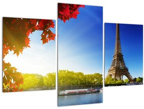 Tablou - toamna la Paris (90x60 cm)