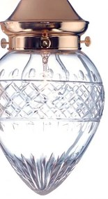 Plafoniera eleganta design LUX Budapest, bronz DLU 1441/5+1 bronze/376 klar-matt OR