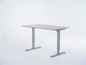 Birou reglabil manual, control cu manivelă, 80 kg - Premium - 1400x800x25 - Robson - Gri