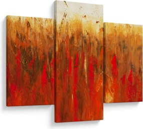 Tablou cu abstracție pictată (90x60 cm)