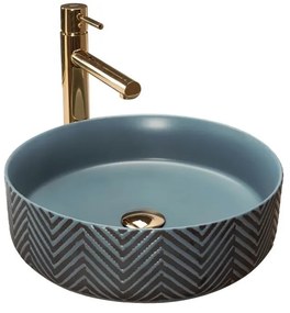 Lavoar Ashley ceramica sanitara albastru - 40 cm