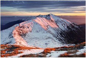 Tablou - Panoramă montană de iarnă II. (90x60 cm)