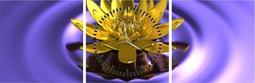 Tablou - Lotus (cu ceas) (90x30 cm)