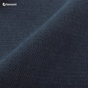 Pat matrimonial albastru închis tapițat cu spațiu de depozitare cu somieră 160x200 cm Kelp – Micadoni Home