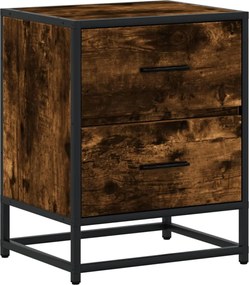 vidaXL Noptieră, stejar fumuriu, 40x31x50 cm, lemn compozit