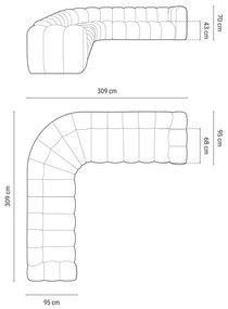 Coltar Lupine chenille Eden L309 cm
