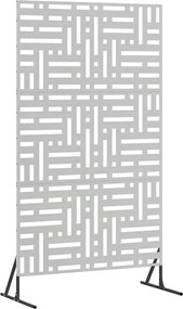 vidaXL Ecran de intimitate Gri 100 x 50 x 180 cm Oțel