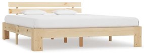 Cadru de pat, 180 x 200 cm, lemn masiv de pin Lemn deschis, 180 x 200 cm