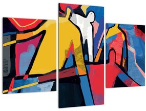 Tablou - Abstract bărbați (90x60 cm)