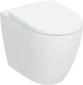 Set vas WC pe pardoseala Geberit iCon BTW TurboFlush cu capac softclose alb lucios
