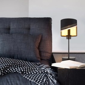 Veioza, Lampa de masa moderna OR negru/auriu
