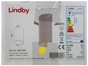 Aplică LED JENKE 2xLED/2,5W/230V Lindby