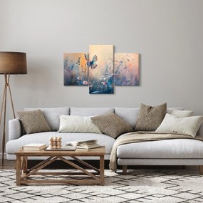 Tablou - Pajiște cu Fluture II (90x60 cm)