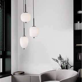 Lustra cu 3 pendule modern Lato negru