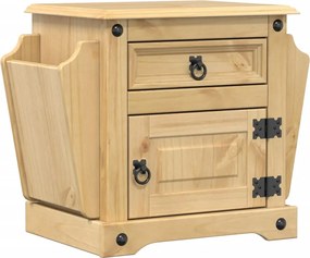 vidaXL Noptieră Corona, 45x35x47,5 cm, lemn masiv de pin