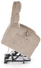 Fotoliu Maroni velvet bej H103 cm