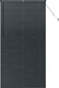 vidaXL Jaluzele venetiene Manual Negru 220 x 115 cm Aluminiu