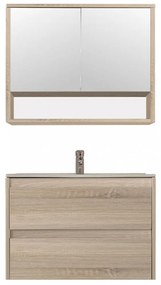 Mobilier complet de baie Porto 80 în culoarea stejarului Sonoma