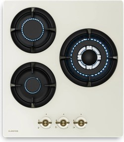 Klarstein Plită pe gaz Victoria | 3 arzătoare din aluminiu | compatibilă cu gaz natural și GPL | 6050 W | 45 cm